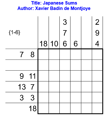 Grid 01 japanese-sums