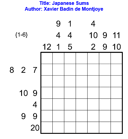 Japanese sums grid 04